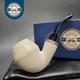 Mbsd Meerschaum Silver Reverse Calabash Stubby Rhodesian Block Meerschaum Pipe