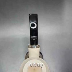MBSD Meerschaum Silver Reverse Calabash Stubby Rhodesian Block Meerschaum Pipe