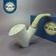 Mbsd Meerschaum Silver Reverse Calabash Vase Sitter Block Meerschaum Pipe