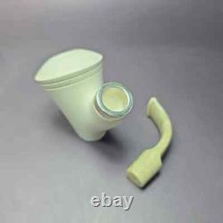 MBSD Meerschaum Silver Reverse Calabash Vase Sitter Block Meerschaum Pipe