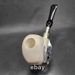 MBSD Meerschaum Silver Spigot Block Meerschaum Pipe