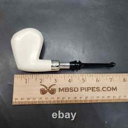 MBSD Meerschaum Silver Spigot Block Meerschaum Pipe