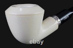 Marble Look Rhodesian Pipe By Tekin-new-block Meerschaum Handmade W Case#525