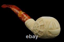 Mariner Pipe New Block Meerschaum Handmade W Case#60