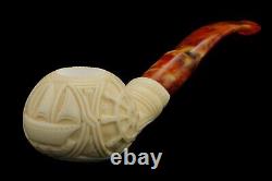 Mariner Pipe New Block Meerschaum Handmade W Case#60