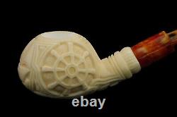 Mariner Pipe New Block Meerschaum Handmade W Case#60