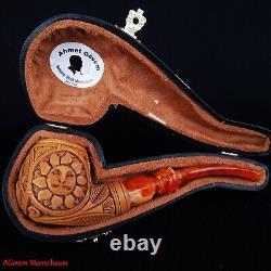 Masonic, Freemasonry, Occult, Albert Pike Block Meerschaum Smoking Pipe AGM-1837