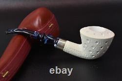 Medium Lattice Dublin Pipe By Tekin-new-block Meerschaum Handmade W Case#477