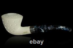 Medium Lattice Dublin Pipe By Tekin-new-block Meerschaum Handmade W Case#477