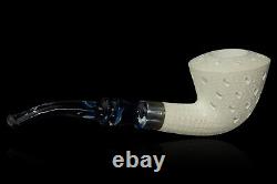 Medium Lattice Dublin Pipe By Tekin-new-block Meerschaum Handmade W Case#477