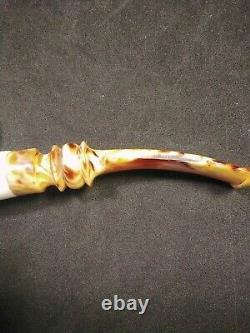 Meerschaum 100% block hand carved BEAR by CELEBI in Turkey in custom case