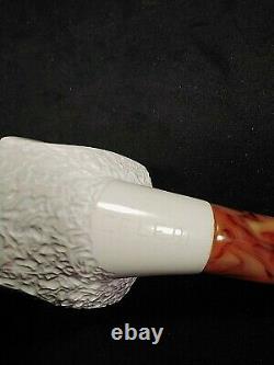 Meerschaum 100% block pipe hand carved by CELEBI in Turkey custom bent