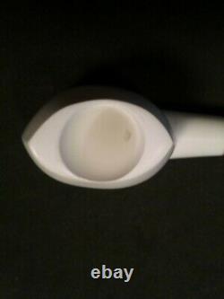 Meerschaum 100% block pipe hand carved by CELEBI in Turkey smooth oval slt. Bent