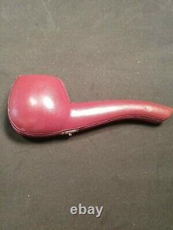 Meerschaum 100% block pipe hand carved by CELEBI in Turkey smooth oval slt. Bent