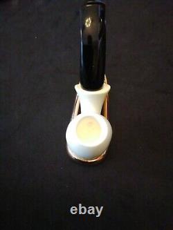 Meerschaum 100% block pipe hand carved by CELEBI in Turkey smooth small bent