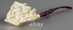 Meerschaum Block Pipe By Master Carver Sadik Yanik-limited Woodsman Collection