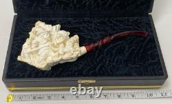 Meerschaum Block Pipe By Master Carver Sadik Yanik-limited Woodsman Collection
