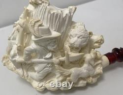 Meerschaum Block Pipe By Master Carver Sadik Yanik-limited Woodsman Collection