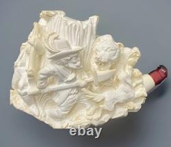 Meerschaum Block Pipe By Master Carver Sadik Yanik-limited Woodsman Collection