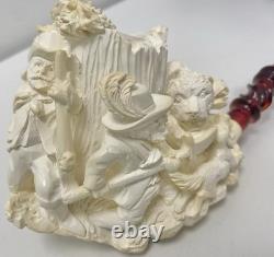 Meerschaum Block Pipe By Master Carver Sadik Yanik-limited Woodsman Collection
