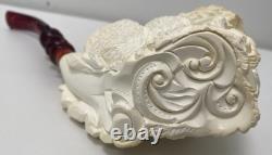 Meerschaum Block Pipe By Master Carver Sadik Yanik-limited Woodsman Collection