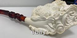Meerschaum Block Pipe By Master Carver Sadik Yanik-limited Woodsman Collection