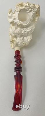 Meerschaum Block Pipe By Master Carver Sadik Yanik-limited Woodsman Collection