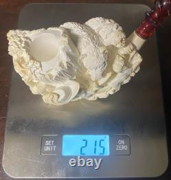 Meerschaum Block Pipe By Master Carver Sadik Yanik-limited Woodsman Collection