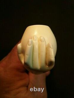 Meerschaum LADY EGG 100%block hand carved by CELEBI in Turkey new Pipe in case