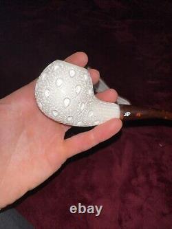 Meerschaum Pipe Altinok Block Meerschaum Hand Carved 4.5 Mm Draft Hole