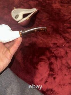 Meerschaum Pipe Altinok Block Meerschaum Hand Carved 4.5 Mm Draft Hole