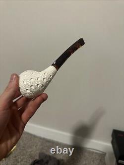 Meerschaum Pipe Altinok Block Meerschaum Hand Carved 4.5 Mm Draft Hole