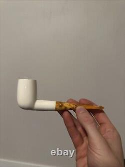 Meerschaum Pipe Block Meerschaum Altinok Straight Billiard 4mm DraftHole