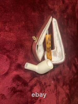 Meerschaum Pipe Block Meerschaum Altinok Straight Billiard 4mm DraftHole