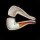 Meerschaum Pipe Handmade Smoking Tobacco Pipe Unsmoked Block Meerschaum Pipe Wit