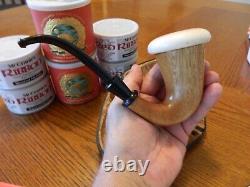 Meerschaum Sms Calbash Block Meerschaum Case And Pipe Stand