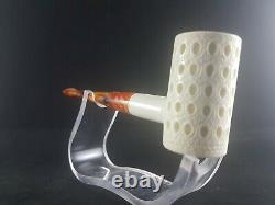 Meerschaum pipe, poker pipe, block meerschaum, hand carved pipe