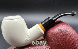 MeerschaumArt BLOCK Meerschaum Smoking Tobacco pipe Pfeife Pipa Xmas Gift