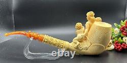 MeerschaumArt UNIQUE BLOCK Meerschaum Pipe Pipa