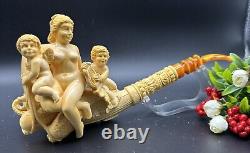 MeerschaumArt UNIQUE BLOCK Meerschaum Pipe Pipa