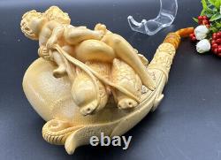 MeerschaumArt UNIQUE BLOCK Meerschaum Pipe Pipa