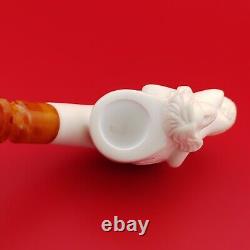 Mermaid Block Meerschaum Pipe, With Case, Unique Meerschaum Pipes, Nude Lady