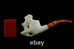 Mermaid Smoking Pipe Block Meerschaum-NEW Handmade Custom Made Fitted Case#1250