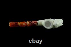 Mermaid Smoking Pipe Block Meerschaum-NEW Handmade Custom Made Fitted Case#447