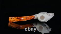 Moon & Nude Lady Pipe By Ali Block Meerschaum Handmade NEW With Case#1406