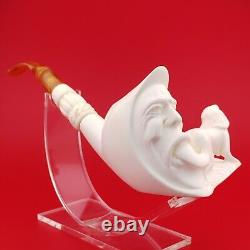 Moon Nude Naked Lady Block Meerschaum Pipe, With Case, Unique Meerschaum Pipes