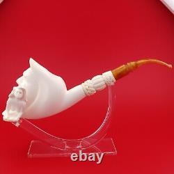 Moon Nude Naked Lady Block Meerschaum Pipe, With Case, Unique Meerschaum Pipes