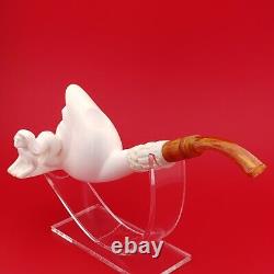 Moon Nude Naked Lady Block Meerschaum Pipe, With Case, Unique Meerschaum Pipes