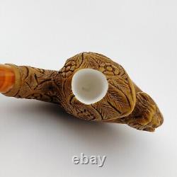 Moon Nude Naked Lady Block Meerschaum Pipe, With Case, Unique Meerschaum Pipes