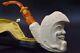 Moon & Octopus Pipe By I Baglan Block Meerschaum Handmade New With Case#589